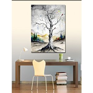 Kanvas Tablo Kurumuş Ağaç 70x100 cm
