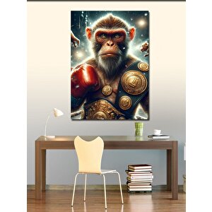 Kanvas Tablo Boksör Maymun