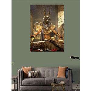 Kanvas Tablo Anubis Ve Mumya 100x140 cm
