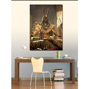 Kanvas Tablo Anubis Ve Mumya 100x140 cm