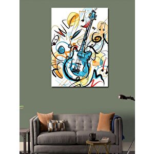 Kanvas Tablo Bas Gitar 100x140 cm