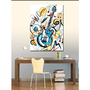 Kanvas Tablo Bas Gitar 100x140 cm