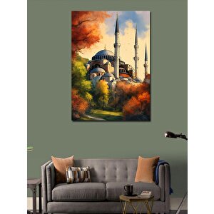 Kanvas Tablo Cami Ve Orman 70x100 cm