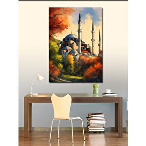 Kanvas Tablo Cami Ve Orman 70x100 cm