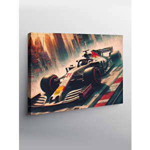Kanvas Tablo Beyaz Formula 1 Araba