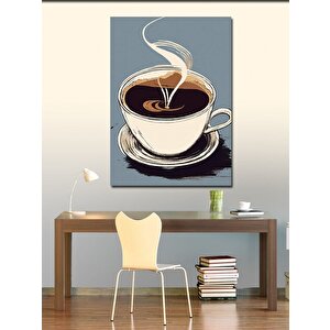 Kanvas Tablo Sıcak Kahve Fincanı 70x100 cm