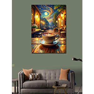 Kanvas Tablo Kahve Temalı 100x140 cm