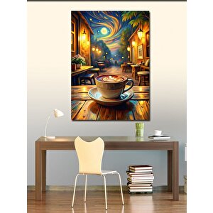 Kanvas Tablo Kahve Temalı 100x140 cm