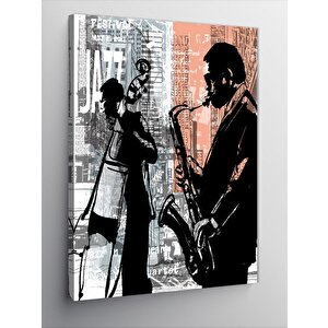 Kanvas Tablo Caz Müzik 70x100 cm