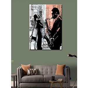 Kanvas Tablo Caz Müzik 70x100 cm