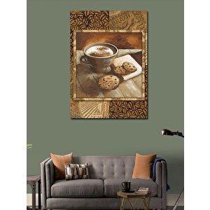 Kanvas Tablo Kurabiye Ve Kahve 70x100 cm