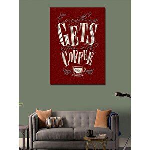 Kanvas Tablo Kahve Coffe Temalı 100x140 cm