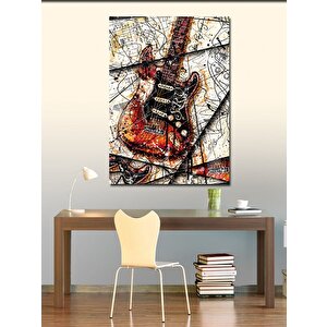 Kanvas Tablo Elektro Gitar 70x100 cm