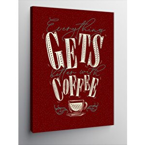 Kanvas Tablo Kahve Coffe Temalı 70x100 cm