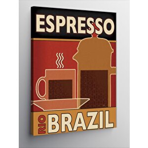 Kanvas Tablo Espresso Kahve 100x140 cm