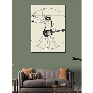 Kanvas Tablo Gitaristin Anatomisi