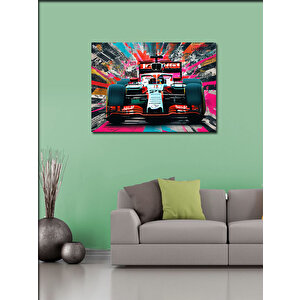 Kanvas Tablo Formula 1 Arabası 100x140 cm