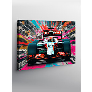 Kanvas Tablo Formula 1 Arabası 70x100 cm