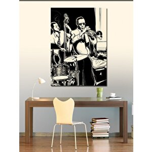 Kanvas Tablo Jazz Caz Müzik 100x140 cm