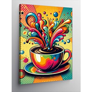 Kanvas Tablo Renkli Kahve 70x100 cm