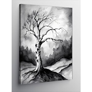 Kanvas Tablo Kuru Ağaç 100x140 cm