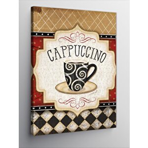 Kanvas Tablo Kahve Temalı Cappuccino 70x100 cm