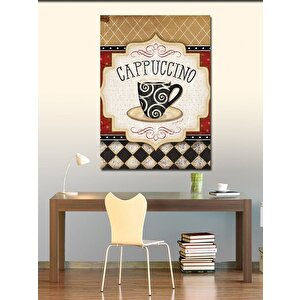 Kanvas Tablo Kahve Temalı Cappuccino 70x100 cm