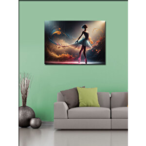 Kanvas Tablo Balerin Kadın 70x100 cm