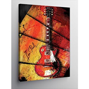 Kanvas Tablo Les Paul Elektro Gitar