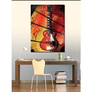 Kanvas Tablo Les Paul Elektro Gitar