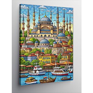 Kanvas Tablo Minyatür Cami
