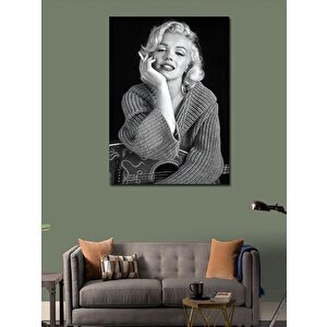 Kanvas Tablo Marilyn Monroe Ve Gitar 70x100 cm