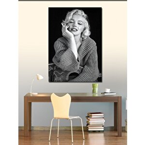 Kanvas Tablo Marilyn Monroe Ve Gitar 70x100 cm