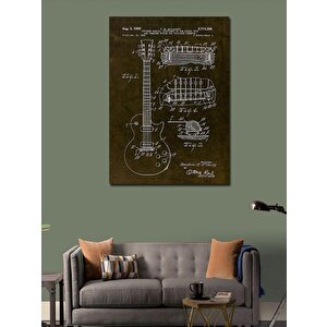 Kanvas Tablo Gibson Gitar 70x100 cm