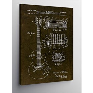 Kanvas Tablo Gibson Gitar