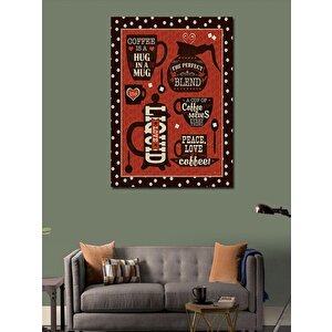 Kanvas Tablo Kahve Temalı 100x140 cm