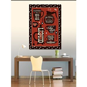 Kanvas Tablo Kahve Temalı 100x140 cm
