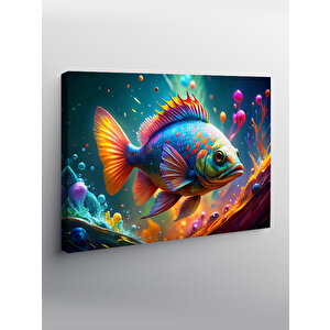 Kanvas Tablo Sevimli Balık 70x100 cm