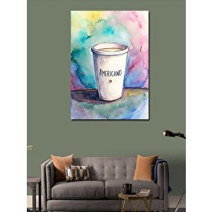 Kanvas Tablo Americano Kahve 100x140 cm