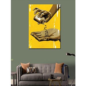 Kanvas Tablo Müzik İlaçtır 70x100 cm