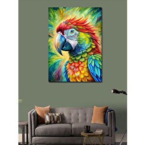 Kanvas Tablo Renkli Papağan  70x100 cm