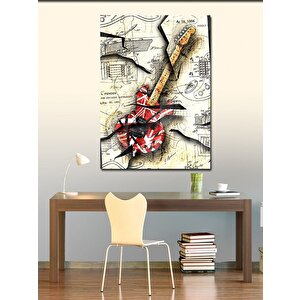 Kanvas Tablo Eddie Van Halen Gitarı 100x140 cm