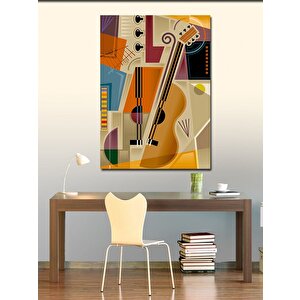 Kanvas Tablo Müzik Temalı 100x140 cm