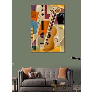 Kanvas Tablo Müzik Temalı 70x100 cm