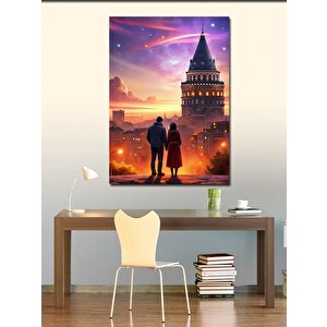 Kanvas Tablo İstanbul Galata Kulesi 70x100 cm