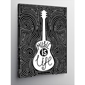Kanvas Tablo Desenler Ve Gitar