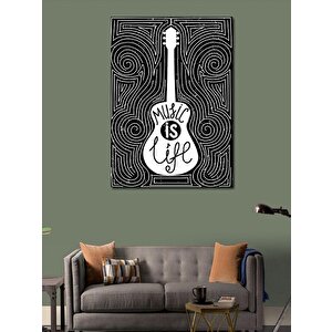 Kanvas Tablo Desenler Ve Gitar