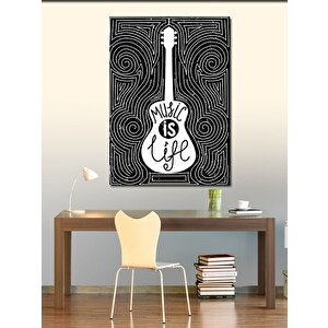 Kanvas Tablo Desenler Ve Gitar