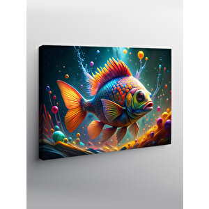Kanvas Tablo Sevimli Balık 70x100 cm