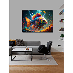 Kanvas Tablo Sevimli Balık 70x100 cm